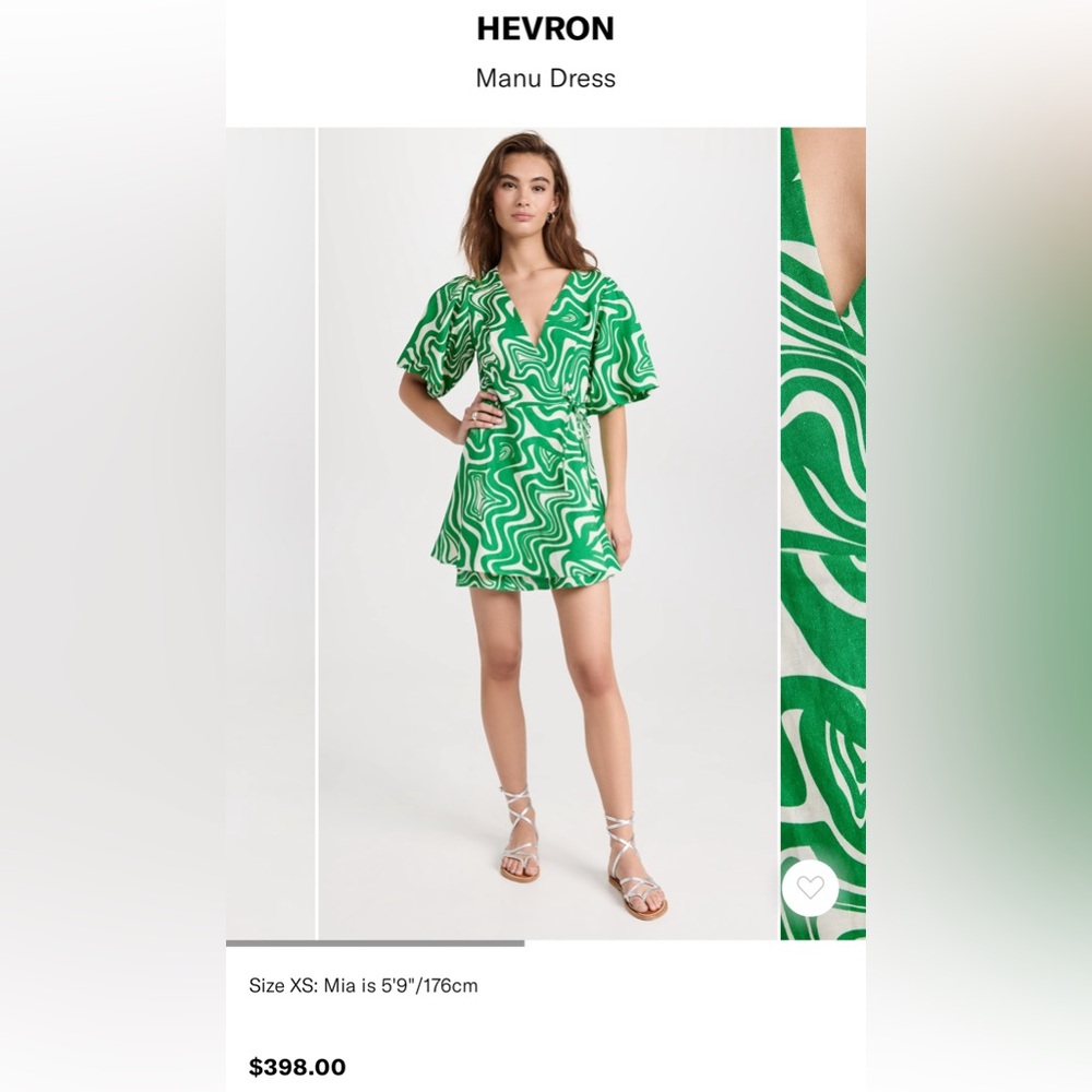 New with tags Hevron linen dress